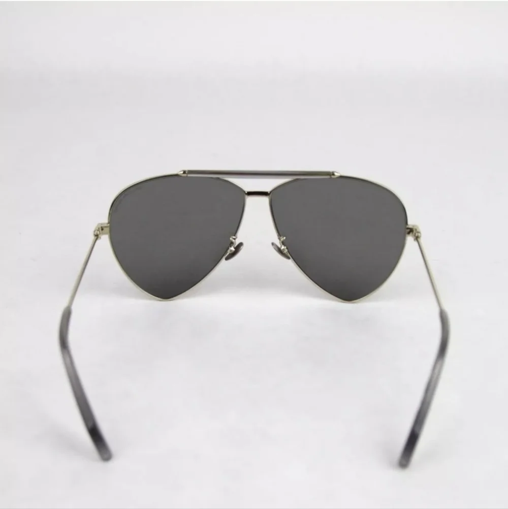 ALEXANDER MCQUEEN Blue Reflective Aviator Sunglasses, NWT